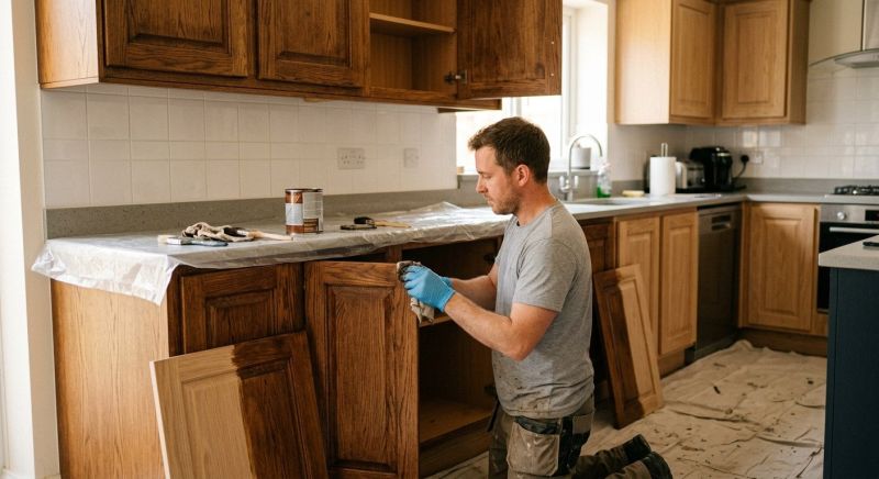 Wood Cabinet Refinishing in Muncie, IN